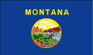Montana map logo - Montana state flag
